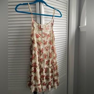 Gorgeous sheer floral rose dress size medium
